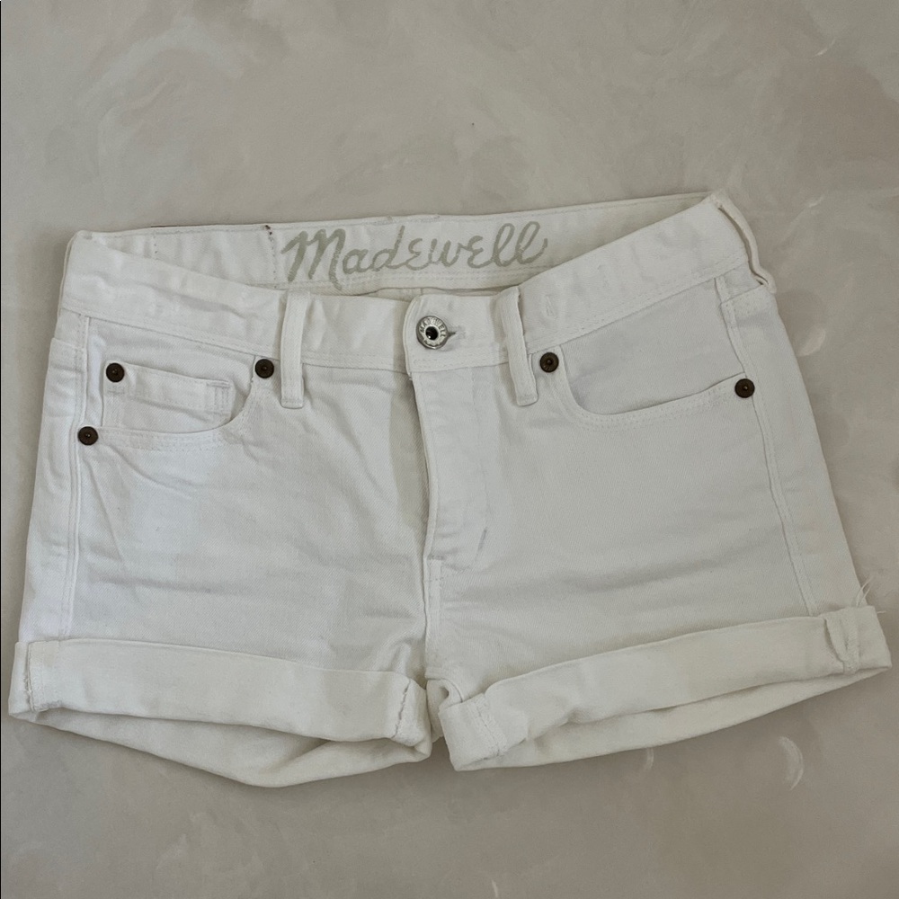 Madewell Women's Cream Jean Shorts 25